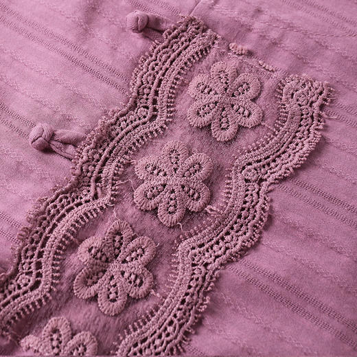 fy030-2219 妈妈装夏装套装2022新款中年大码棉麻绣花两件套中老年人短袖上衣 商品图3