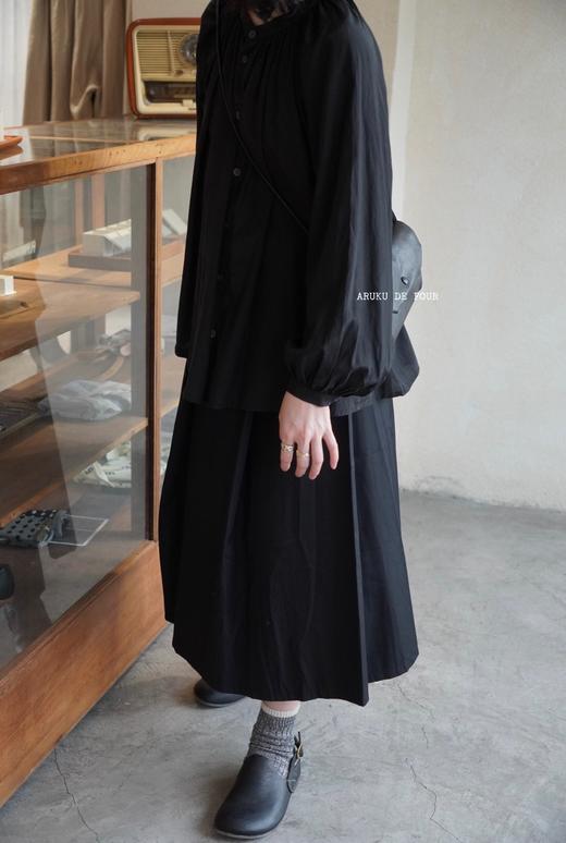 g卡其/黑色褶皱半裙 商品图1