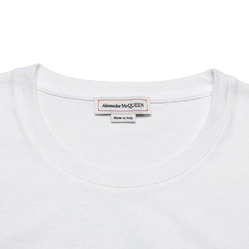 Alexander McQueen/亚历山大麦昆【22春夏新款】男士棉质圆领短袖T恤骷髅头印花 682528 QSZ60 商品图3