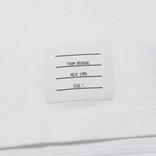 THOM BROWNE/THOM BROWNE 2021款 男士短袖T恤 男士棉质圆领短袖T恤 MJS157A 01454 商品图4