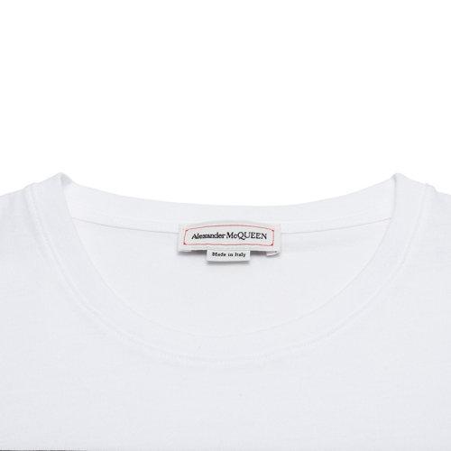 AlexanderMcQueen/亚历山大麦昆 男士短袖T恤 男士棉质圆领短袖T恤 611010 QOZB4 商品图2