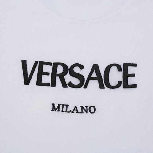 VERSACE/范思哲 2021款 男士短袖T恤 男士棉质修身版圆领短袖T恤 A89019 A228806 商品图3