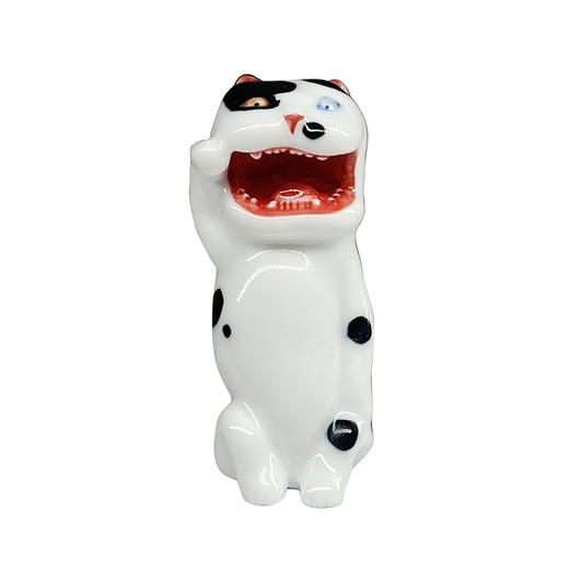 不仁斋 雕塑系列 限量100件青花+釉下彩奶牛猫迷你猫摆件潮玩 商品图4