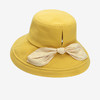 D.Jernny黛嘉霓蝴蝶结大檐夏季薄款透气遮阳防晒渔夫帽海边度假太阳帽MSB22WH118100 商品缩略图0
