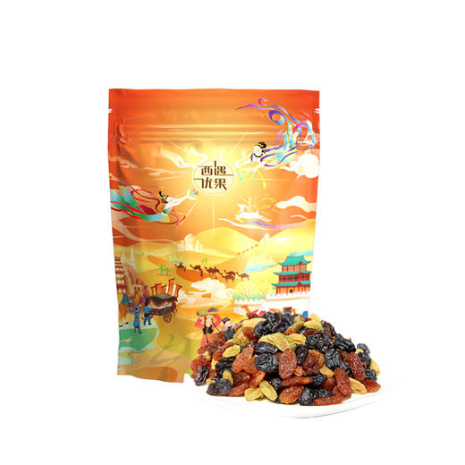 林中宝新疆三彩葡萄干300g 商品图0