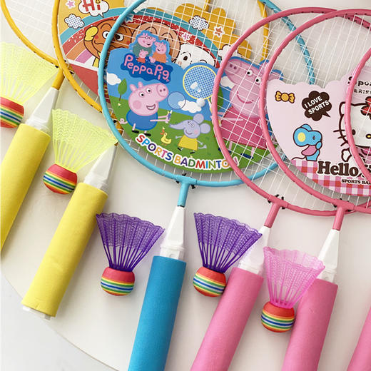 【清仓好价】儿童卡通日本面超户外体育羽毛球拍送两球 商品图2