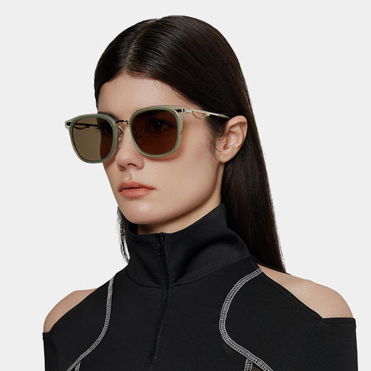 HAZE眼镜 2022方框彩色墨镜明星同款 小众设计太阳眼镜防紫外线 商品图1