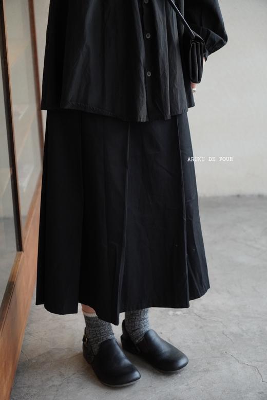 g卡其/黑色褶皱半裙 商品图0