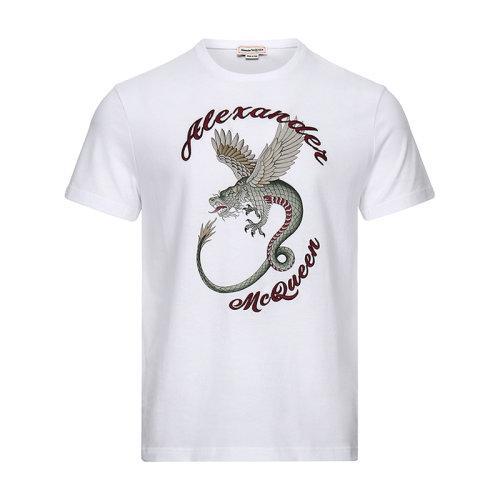 AlexanderMcQueen/亚历山大麦昆 男士短袖T恤棉质圆领 609578 QOZ92 商品图0