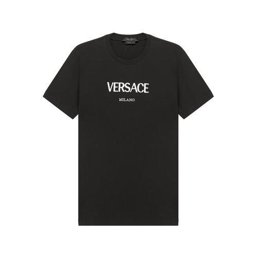 VERSACE/范思哲 2021款 男士短袖T恤 男士棉质修身版圆领短袖T恤 A89019 A228806 商品图5