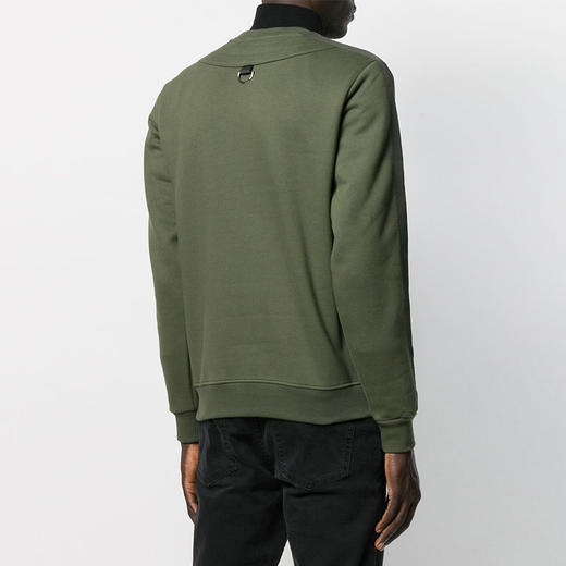 RICHMOND 男士棉质字母徽标印花长袖卫衣 军绿色 RMA19088FE KAKY 商品图2