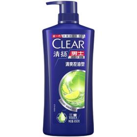 清扬男士去屑洗发露清爽控油型650g