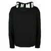 RICHMOND 男士棉质字母徽标印花抽绳连帽卫衣 黑色 RMP19034FE BLACK 商品缩略图1