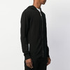 RICHMOND 男士棉质白色字母徽标印花连帽针织衫外套 黑色 RMP19156MA BLACK 商品缩略图2