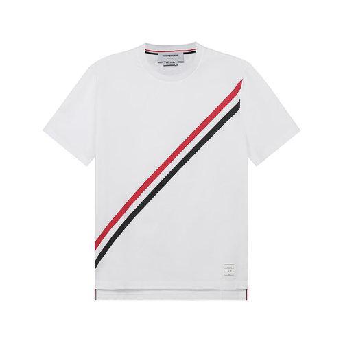 THOM BROWNE/THOM BROWNE 2021款 男士短袖T恤 男士棉质圆领短袖T恤 MJS157A 01454 商品图0