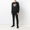 RICHMOND 男士棉质火焰骷髅印花圆领长袖卫衣 黑色 RMP19143FE BLACK 商品缩略图3
