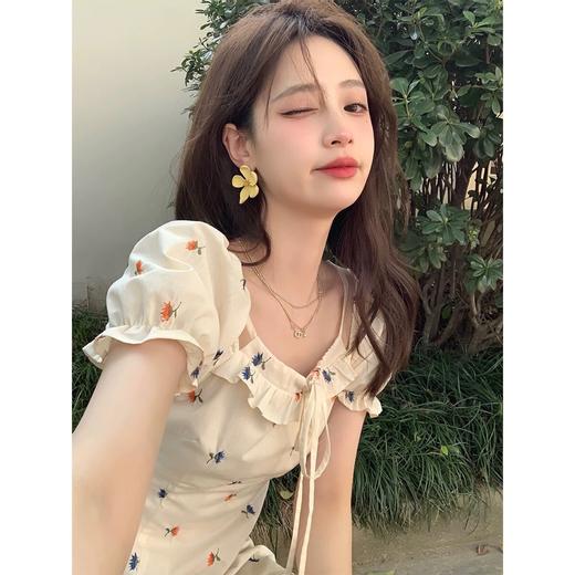 （清仓现货）【社群供V】2022夏季新款 糖衣少女/春天温柔开场白 花朵连衣裙 商品图2