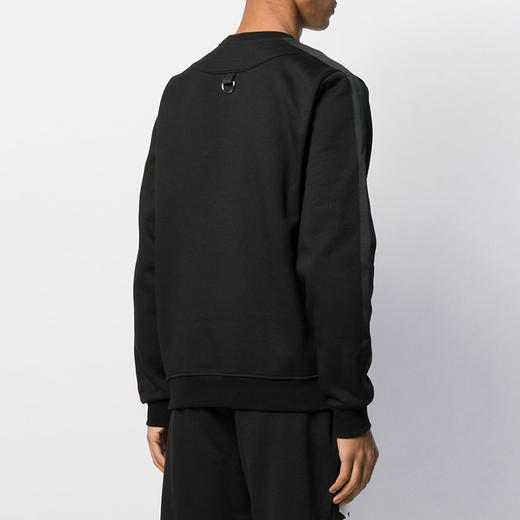 RICHMOND 男士棉质字母徽标印花长袖卫衣 黑色 RMA19088FE BLACK 商品图2