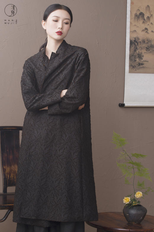 漫物记提花开衫中长外套MWJ-W013 商品图5