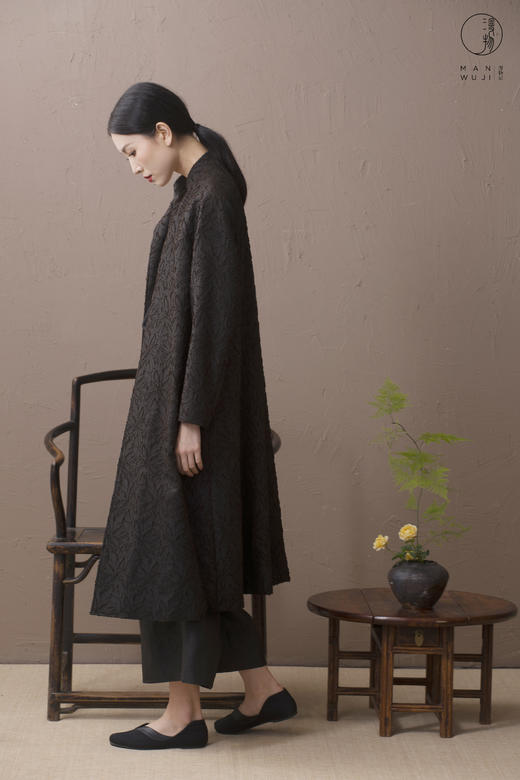 漫物记提花开衫中长外套MWJ-W013 商品图7