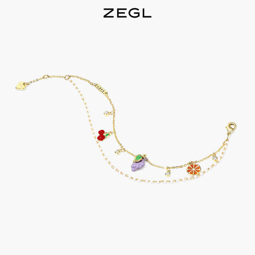 ZEGL樱桃手链女生夏ins小众设计2022年新款轻奢柠檬葡萄闺蜜手饰 商品图1