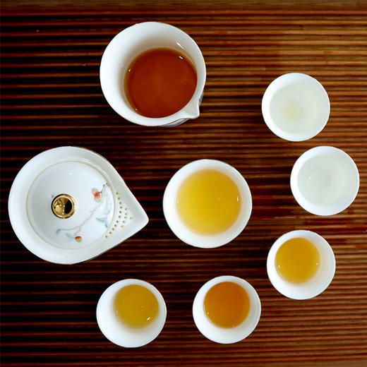 深圳手信 余年窑深圳印象鹏城礼系列10头羊脂玉瓷中式茶具 商品图5