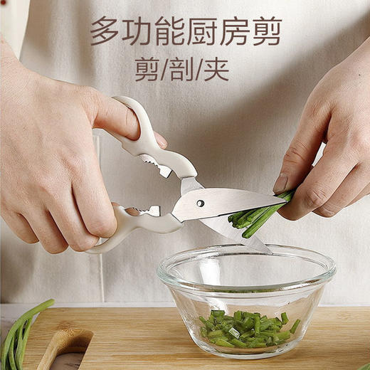 【组合使用 得心应手】爆款厨房六件套剪刀水果刀果蔬刨打蛋开瓶器组合套装收纳座多功能辅食工具热卖 商品图4