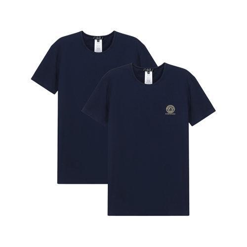 VERSACE/范思哲男士棉质圆领贴身打底短袖内衣T恤两件套装 AU10193 A232741 商品图5