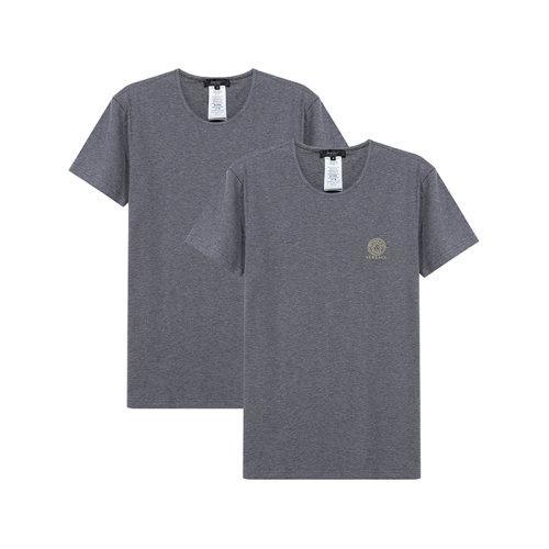 VERSACE/范思哲男士棉质圆领贴身打底短袖内衣T恤两件套装 AU10193 A232741 商品图6