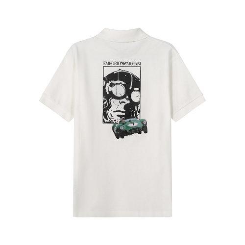 Emporio Armani/安普里奥阿玛尼【22春夏新款】男士赛车胶囊系列棉质短袖POLO衫 3L1F8P 1JX5Z 商品图5