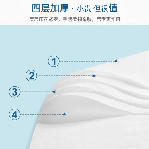 30包/箱、加厚原木纸巾、整箱四层抽取式卫生纸巾、家用可湿水实惠装纸巾 商品图3