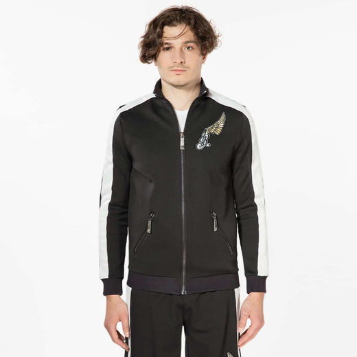 RICHMOND 男士翅膀骷髅印花休闲外套 黑色 RMP19172FE BLACK 商品图0