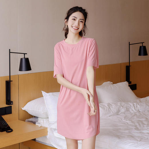 【限时特惠，39.9元2条装】会呼吸的冰丝睡裙  舒适到像裸穿 可居家可外穿的两穿睡裙，冰丝裸感纵享丝滑 商品图1