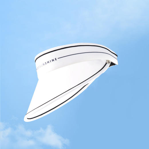 D.Jernny黛嘉霓防晒帽女款防紫外线遮脸运动户外空顶太阳帽子夏天沙滩遮阳帽MSB22WH11100 商品图2