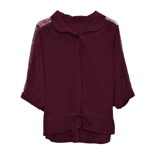 新款法式时尚气质休闲薄款仿真丝衬衫KQL-1825 商品图4