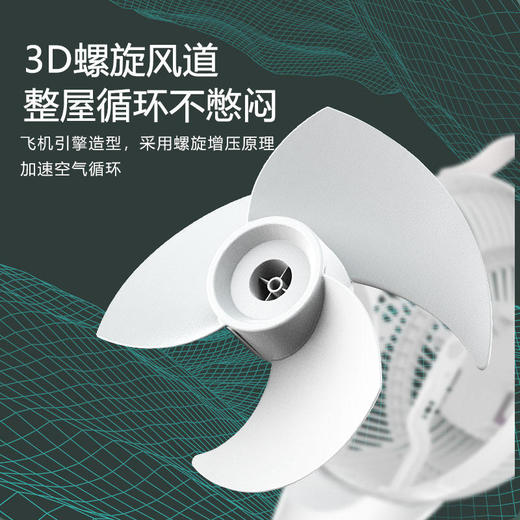 SEEDEN/西点 第三代科技变频10寸直流立式空气循环扇KF-2699单品  家用卧室自然风对流电风扇3D摇头 商品图5