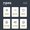 SEEDEN/西点 8寸立式空气循环扇KF-1860单品 商品缩略图4