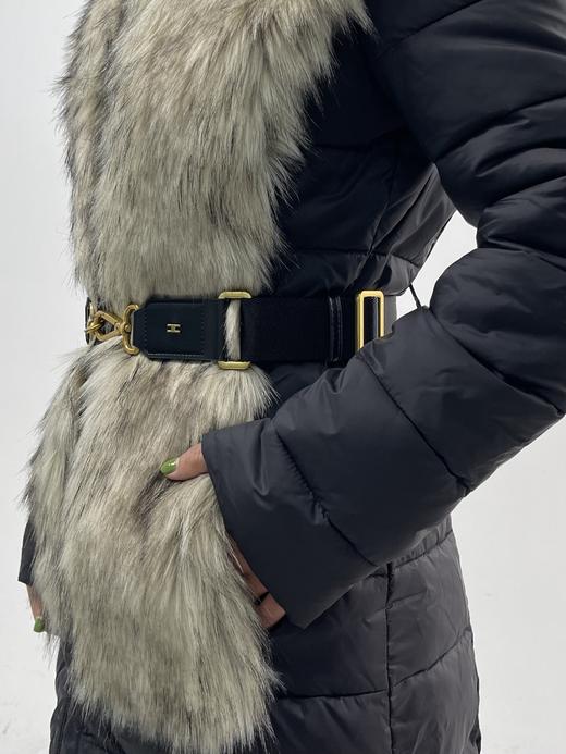 【直播199】EF拼接中长棉服环保皮草9151840823 商品图12