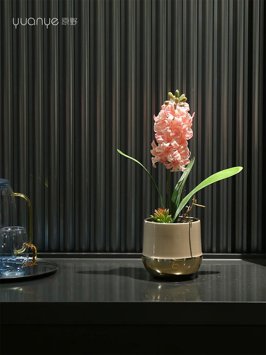 假花风信子仿真花高档轻奢酒店客厅餐桌插花装饰花茶几花艺摆设件 商品图0