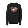 RICHMOND 男士棉质火焰骷髅印花圆领长袖卫衣 黑色 RMP19143FE BLACK 商品缩略图0
