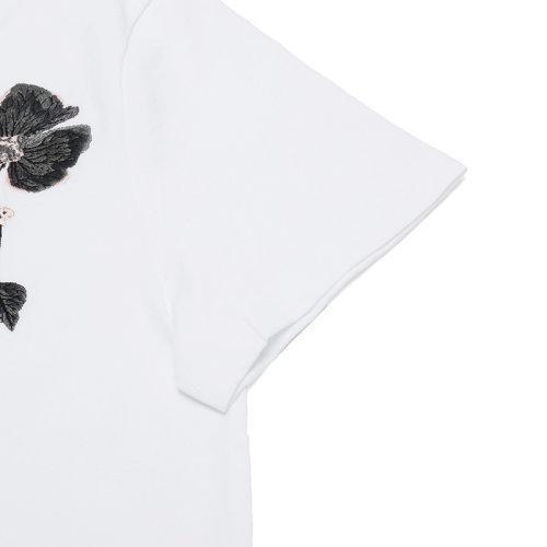 AlexanderMcQueen/亚历山大麦昆 男士短袖T恤 男士棉质圆领短袖T恤 611385 QOZB7 商品图4