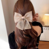 Leswinna欧根纱带钻蝴蝶结简约百搭发卡 商品缩略图1