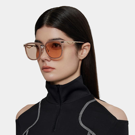 HAZE眼镜 2022方框彩色墨镜明星同款 小众设计太阳眼镜防紫外线 商品图2