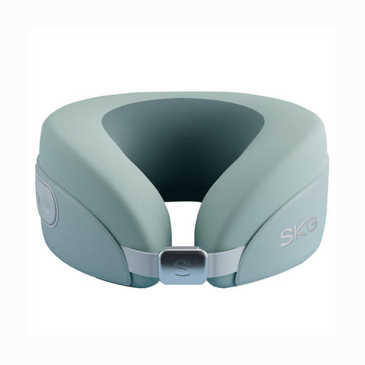 SKG 颈椎按摩器颈部按摩仪肩颈脖子U型按摩枕揉捏热敷便捷护颈仪 王一博同款生日女生送男友礼物 礼品 N5 天青色 商品图0