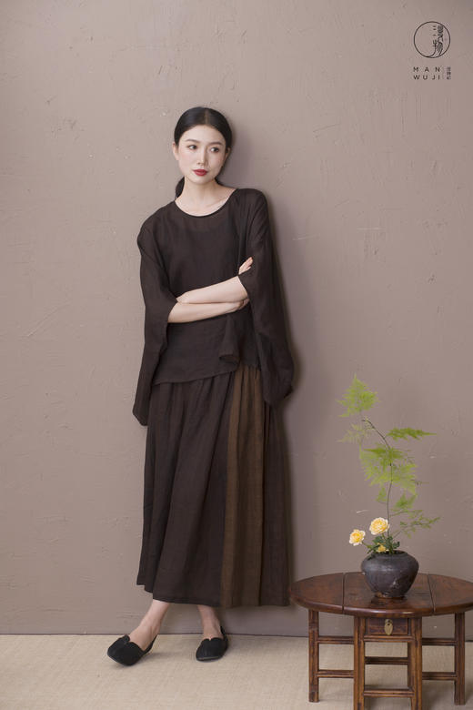 漫物记圆领蝙蝠袖上衣 商品图0