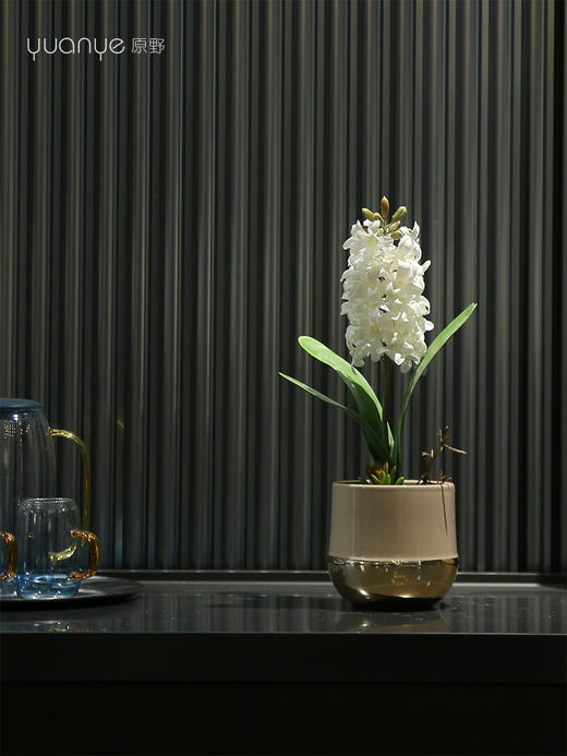 假花风信子仿真花高档轻奢酒店客厅餐桌插花装饰花茶几花艺摆设件 商品图2