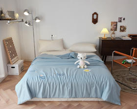 【下架】自然醒全棉卡通双层纱绣花抗菌夏被纯棉防螨可水洗夏凉被空调被子LB