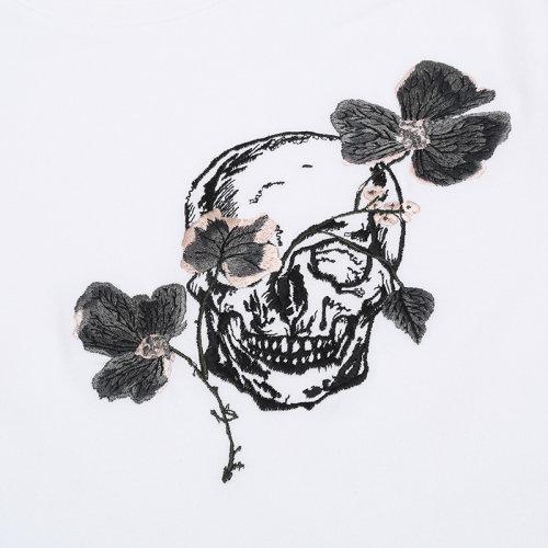 AlexanderMcQueen/亚历山大麦昆 男士短袖T恤 男士棉质圆领短袖T恤 611385 QOZB7 商品图3