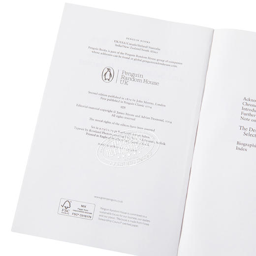 【中商原版】[英文原版] The Descent of Man 人类的演进 达尔文 商品图3