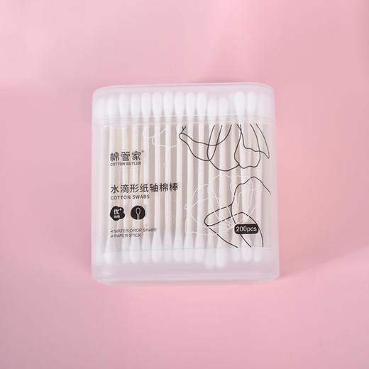 双头棉签掏耳朵化妆一次性卫生棉棒400支/盒 WS20702 商品图4